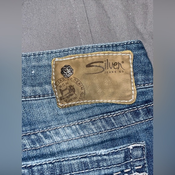 Silver Jeans Women's Flare Blue Denim - Picture 7 of 7